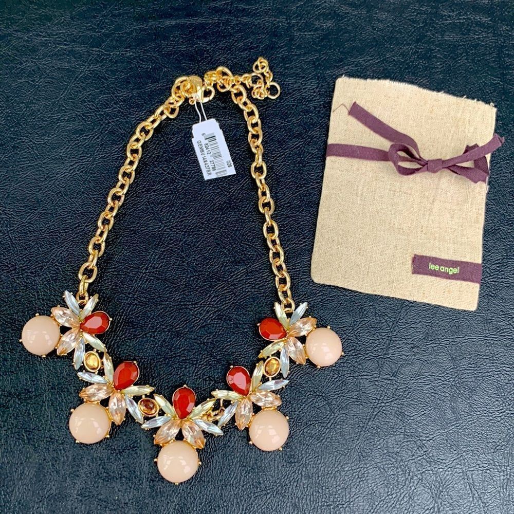 Vintage Style LEE by Lee Angel Statement Bib Necklace + Gift Bag